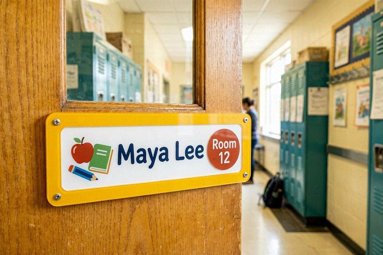 Classroom Name Plate