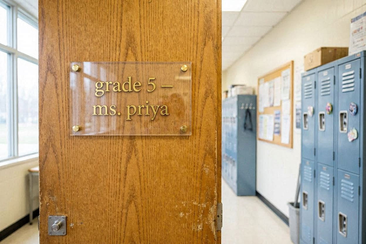 Classroom Name Plates