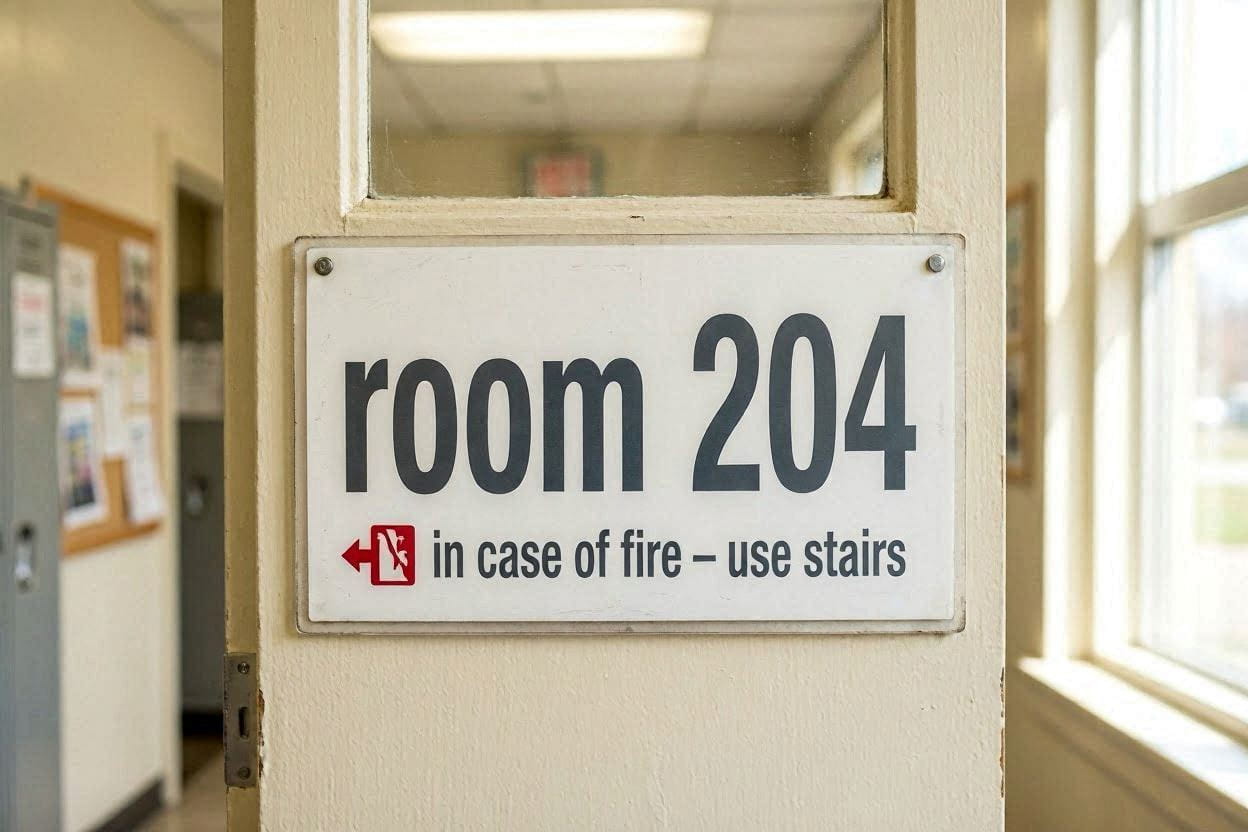 Safety Evacuation Signs