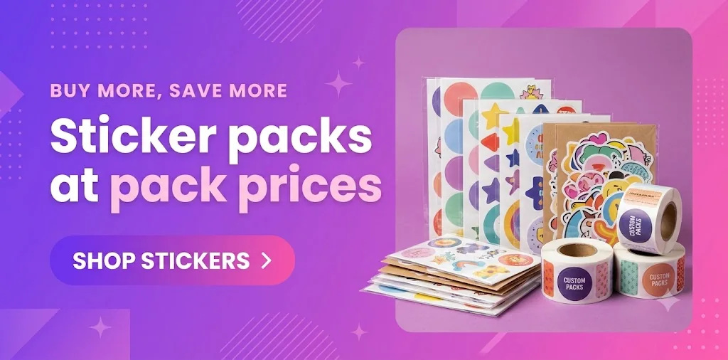 Sticker packs at pack prices