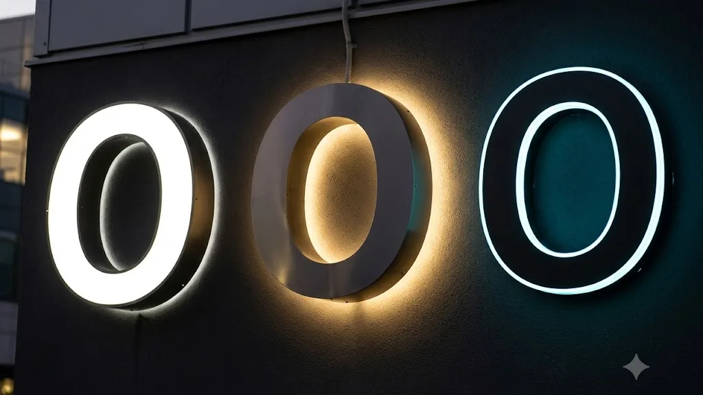 Channel Letters Explained: Front-Lit vs Back-Lit vs Halo-Lit Signs