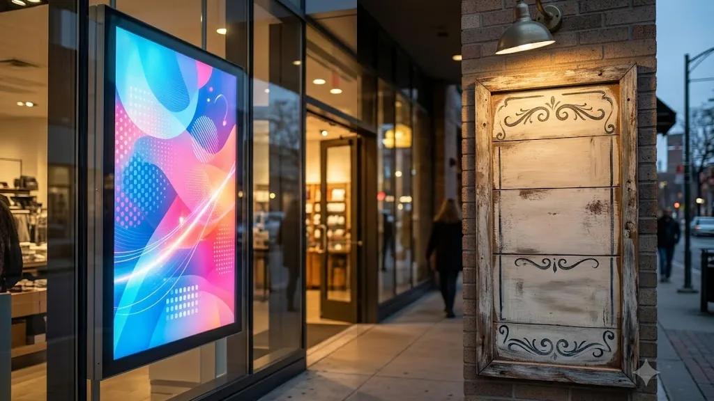 Digital Signage vs Traditional Signage: Which Should Your Business Choose?
