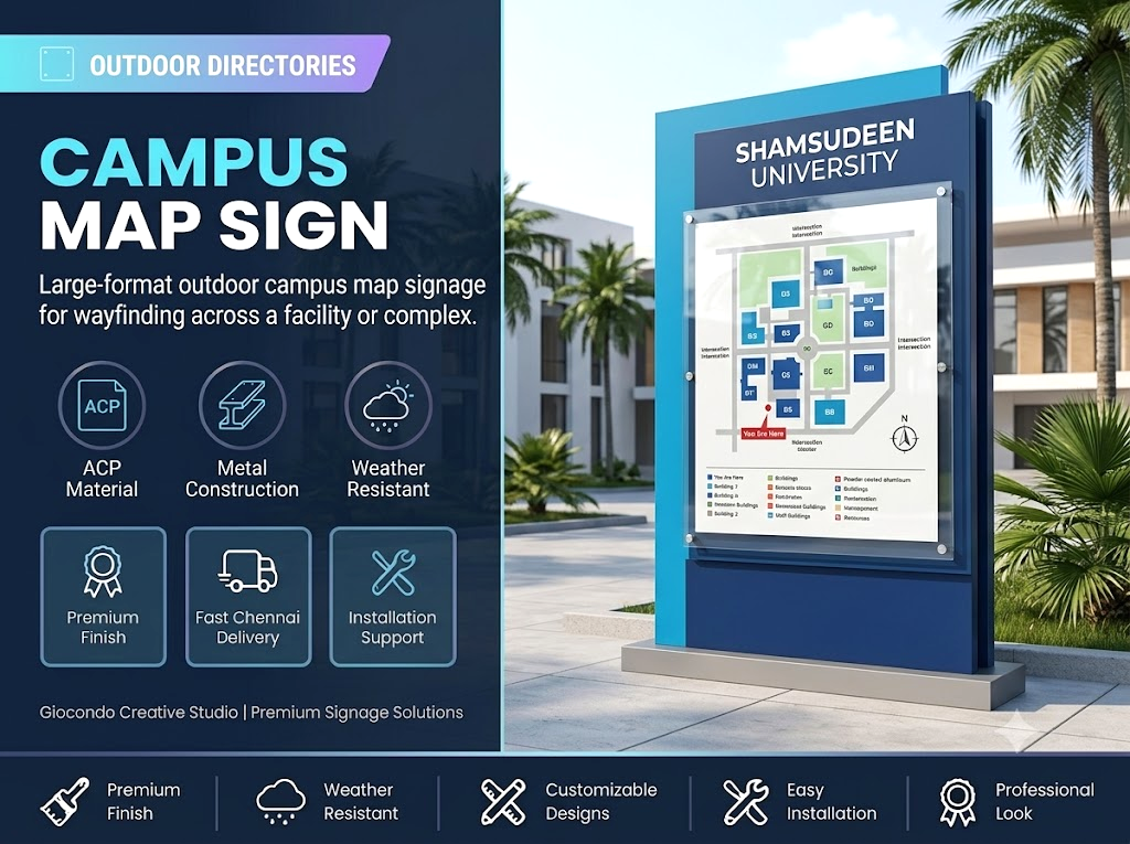 Campus Map Sign