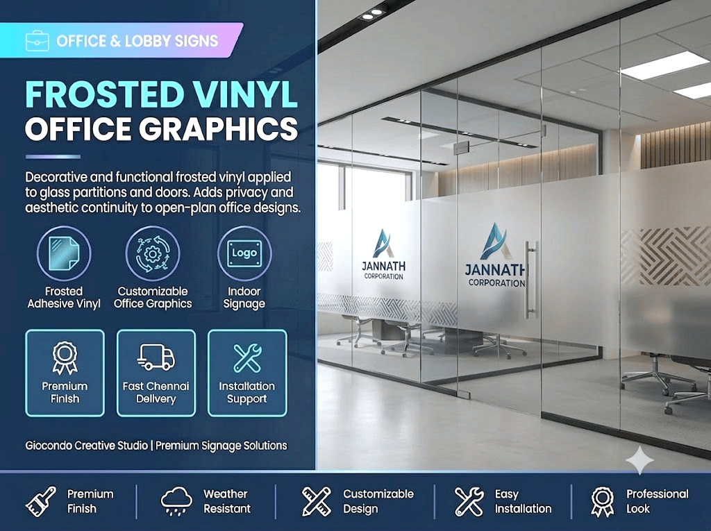 Frosted Vinyl Office Graphics