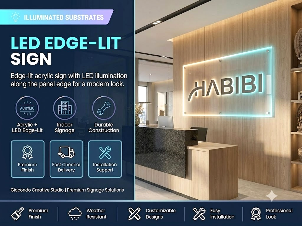 LED Edge-Lit Sign