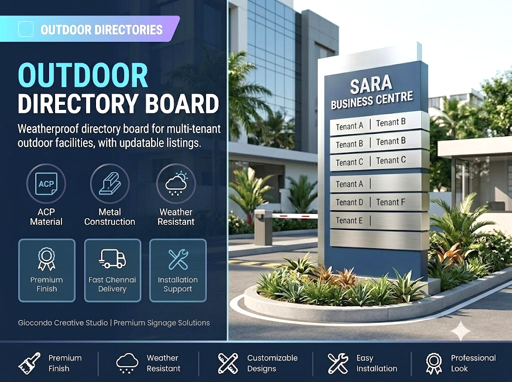 Outdoor Directory Board