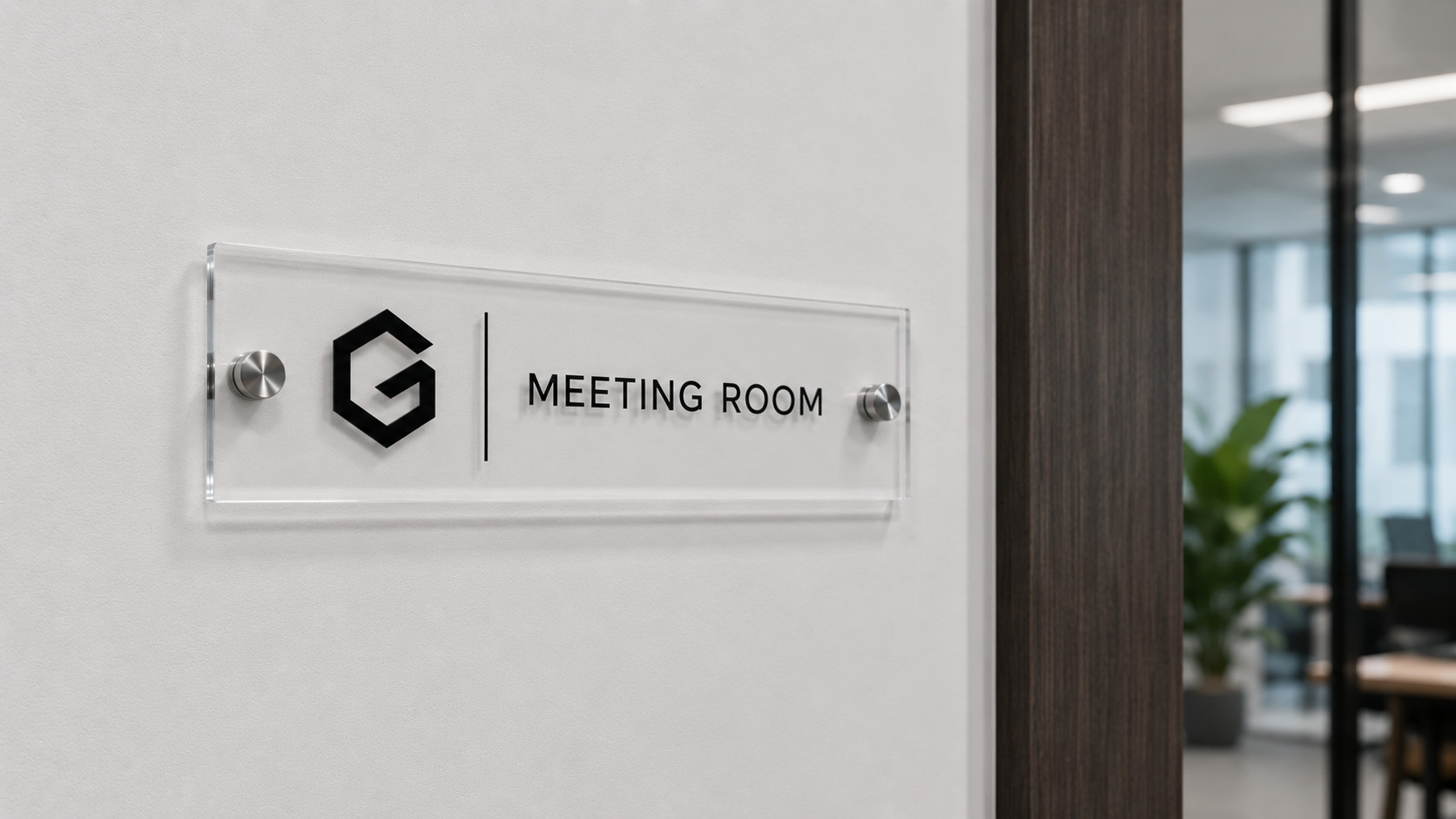 Acrylic Door Sign