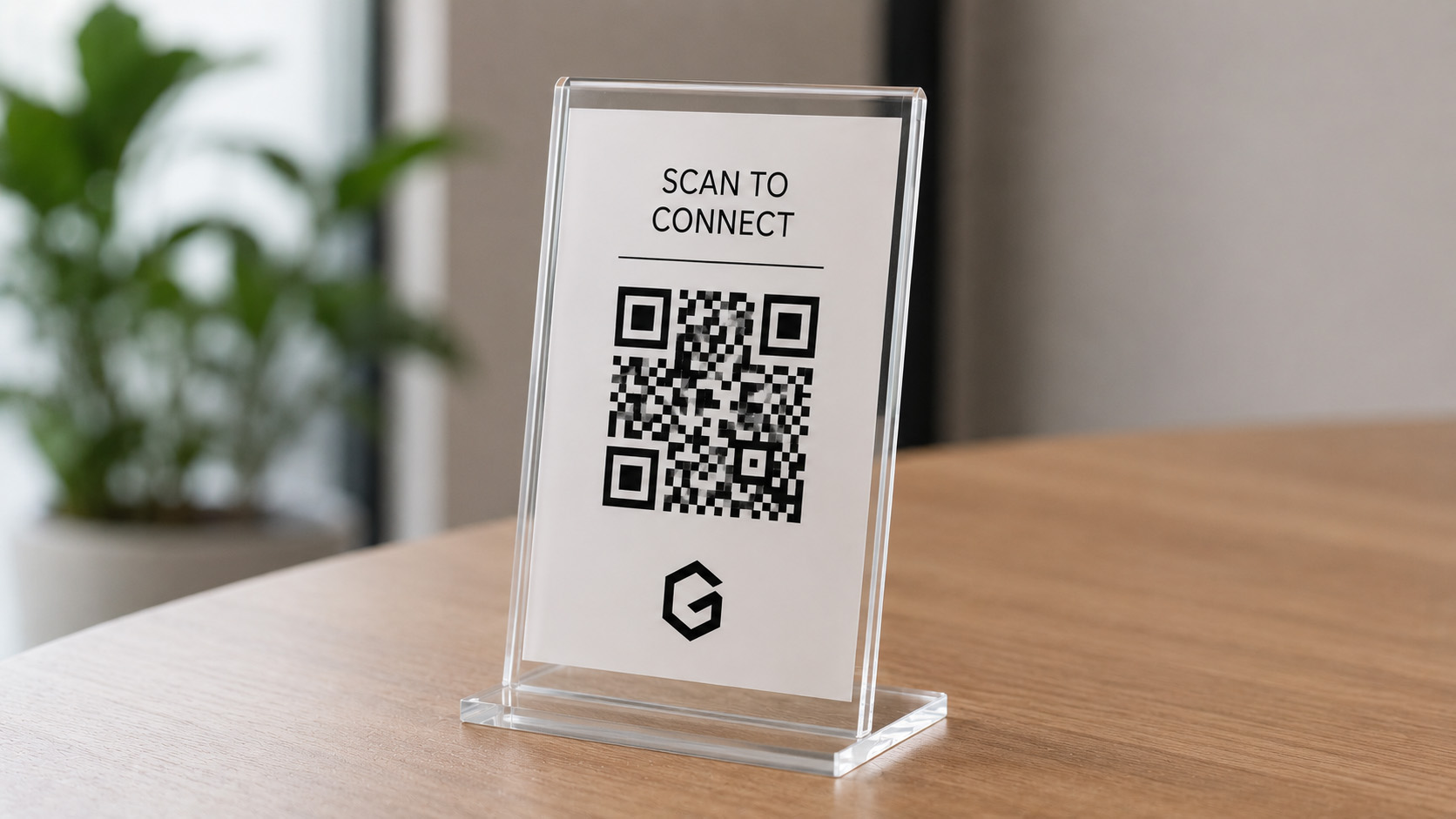 Acrylic QR Stand