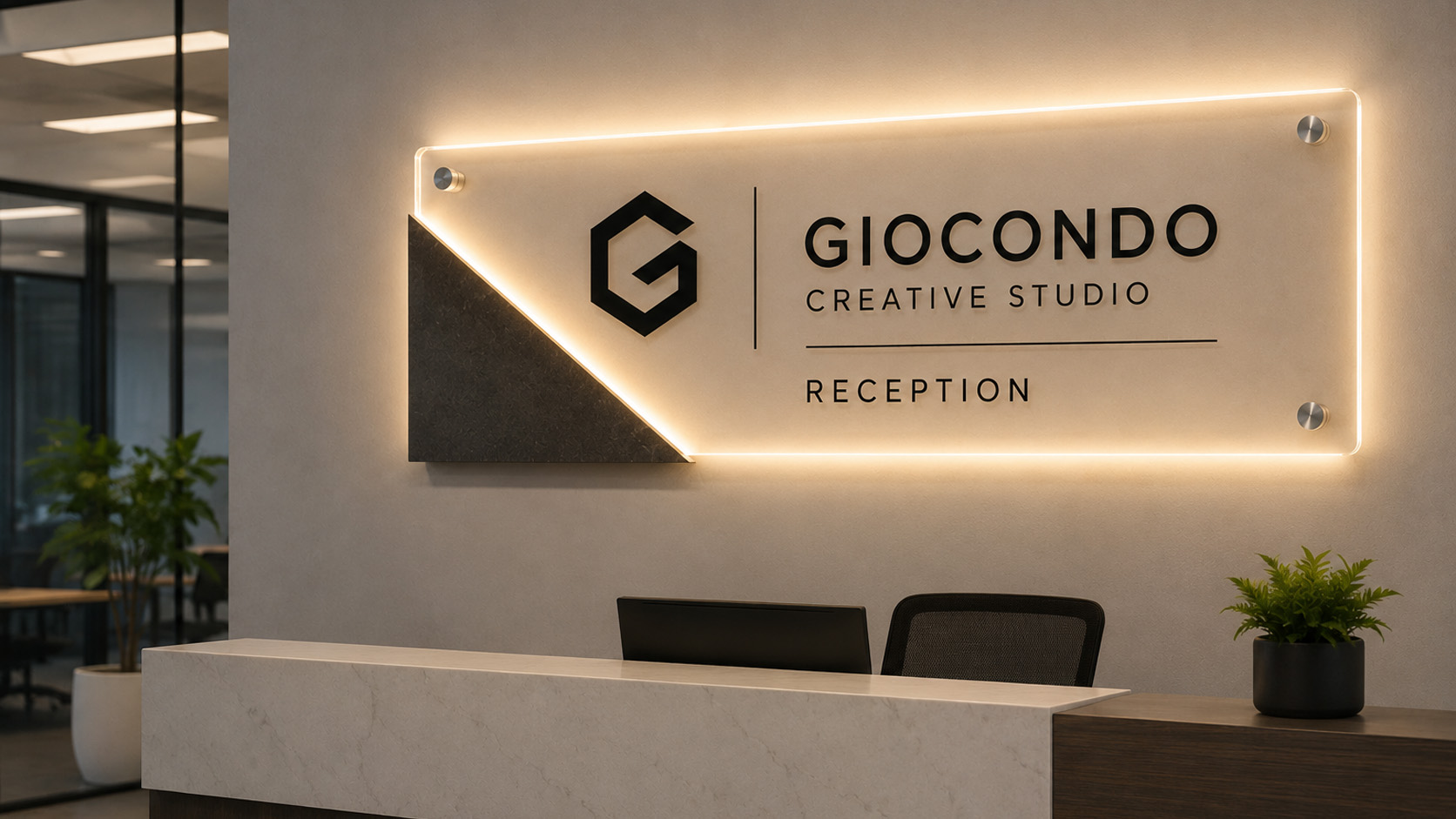 Acrylic Reception Sign
